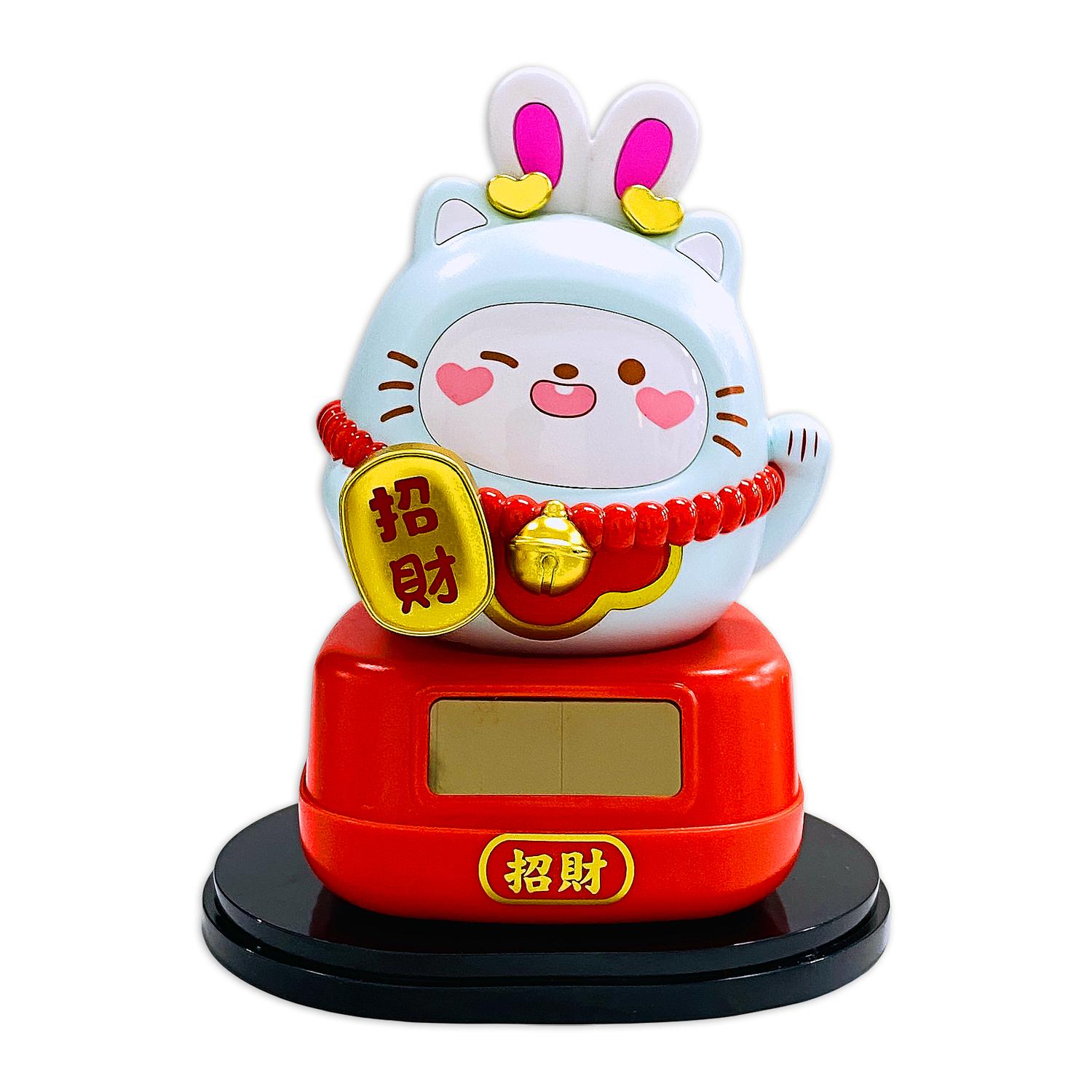 Tượng Thỏ Chiêu Tài Lắc - Trang Trí Tết - JS872 - Màu Xanh Nhạt