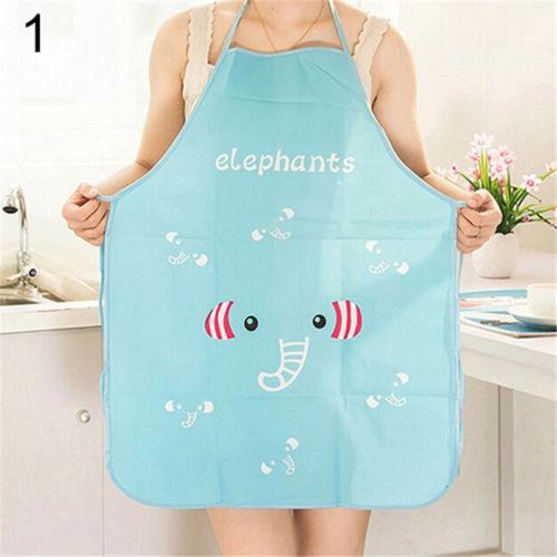 Tạp Dề Chống Thấm Nước In Họa Tiết Hoạt Hình Dễ Thương