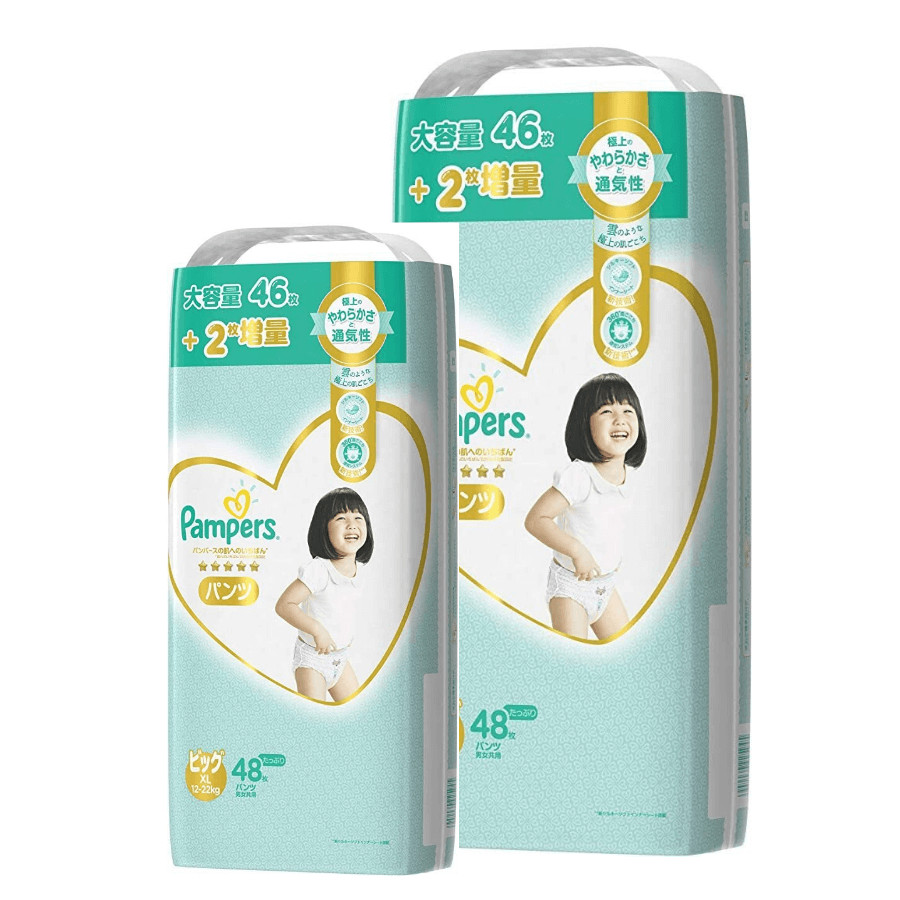 [Combo 2] Bỉm - Tã quần Pampers Premium New size XL 48 miếng (Cho bé 12~22kg)