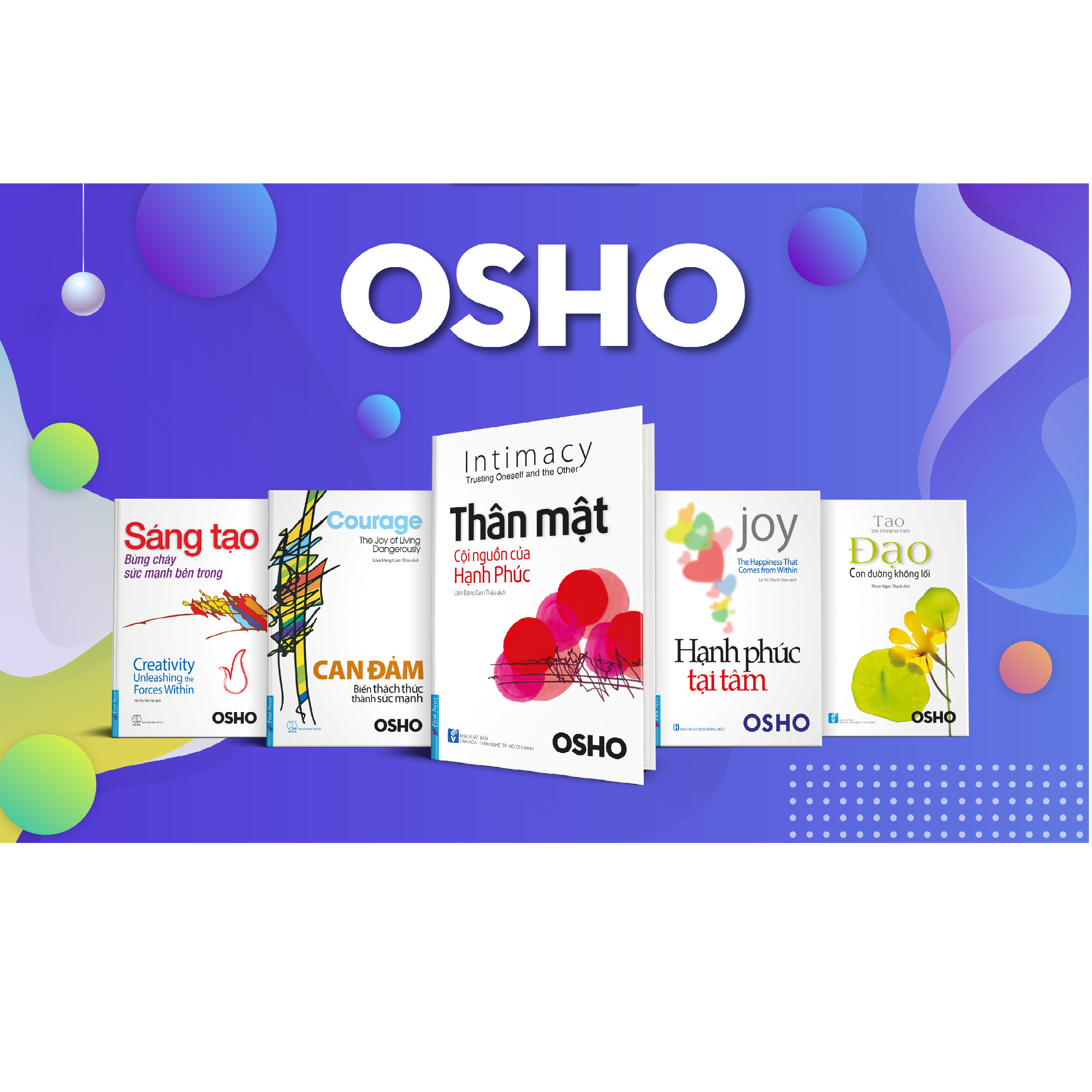 Combo Tác giả OSHO (5 cuốn - Tái bản 2020)