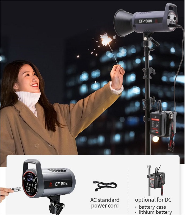 Đèn led studio Jinbei EF-150Bi Hàng Chính Hãng