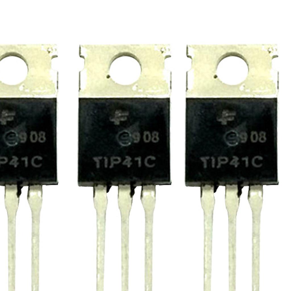 10x TIP41C NPN Transistor Công Suất Amp Chuyển Mạch Triode Đến-220 100V 6A 65W Bán Dẫn Sản Phẩm