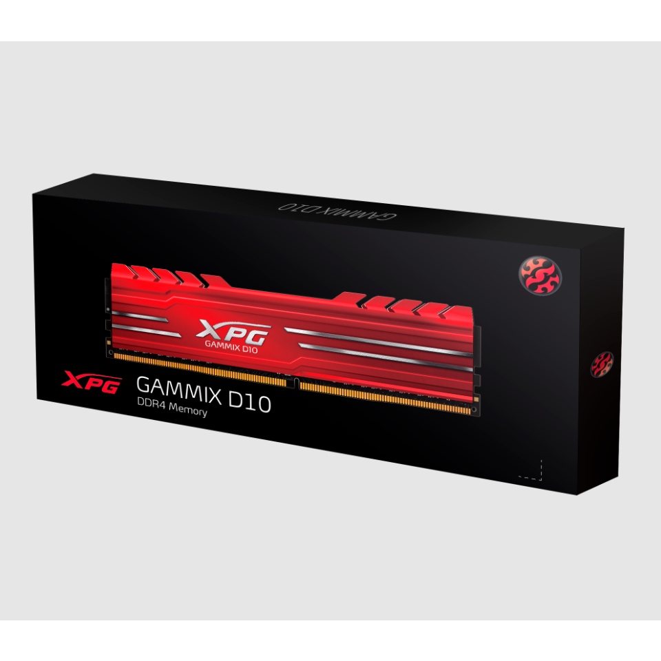 Ram máy tính bàn Adata DDR4 XPG Gammix D10 16GB (1x16GB) Bus 3200MHz Black - Hàng chính hãng ( BH 5 năm)