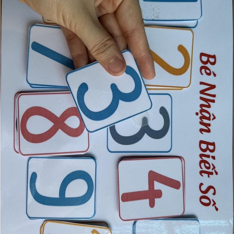 Monsi Edu Học liệu dính dán Montessori chủ đề tự chọn cho bé từ 1 - 4 tuổi F87M