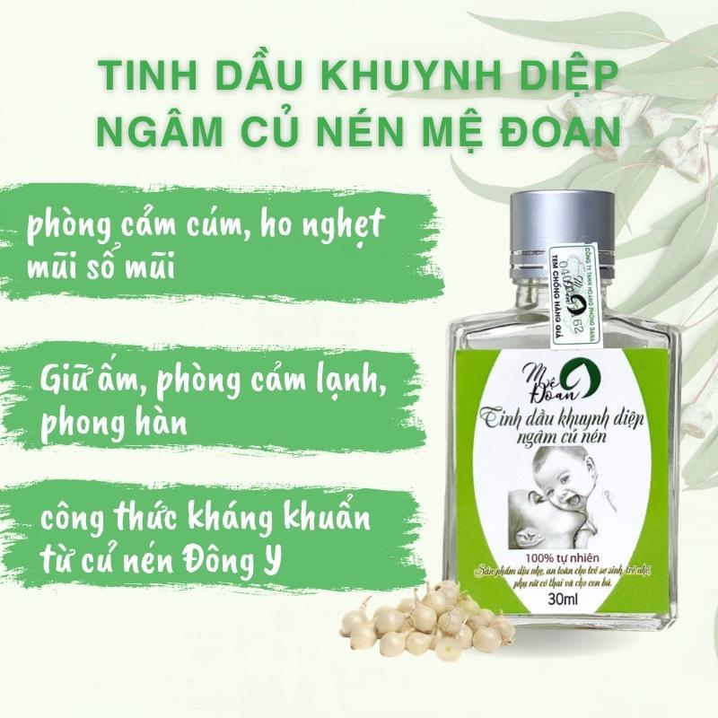 Tinh dầu khuynh diệp củ nén Mệ Đoan giữ ấm, phòng cảm lạnh, ho, sổ mũi, muỗi cắn 30ml