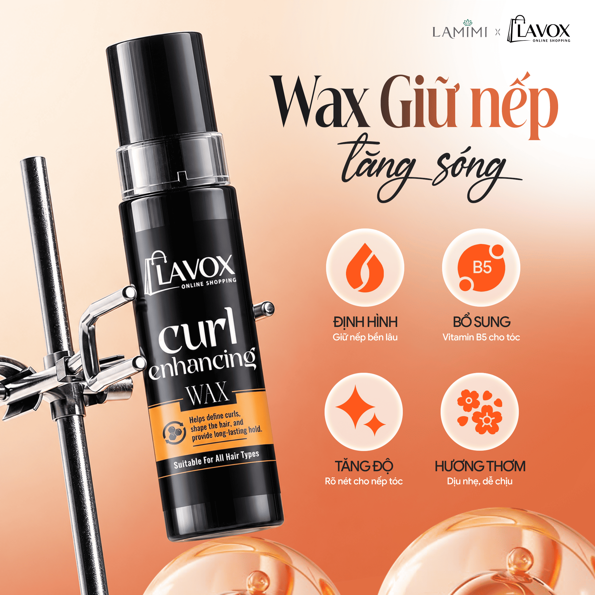 Wax Giữ Nếp Tăng Sóng Lavox Online Shopping - Chai