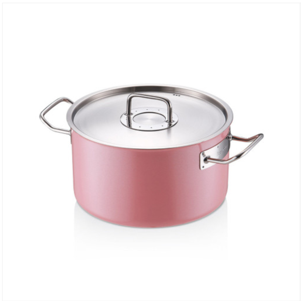 Nồi Edelkochen Solid Hồng 3 lớp