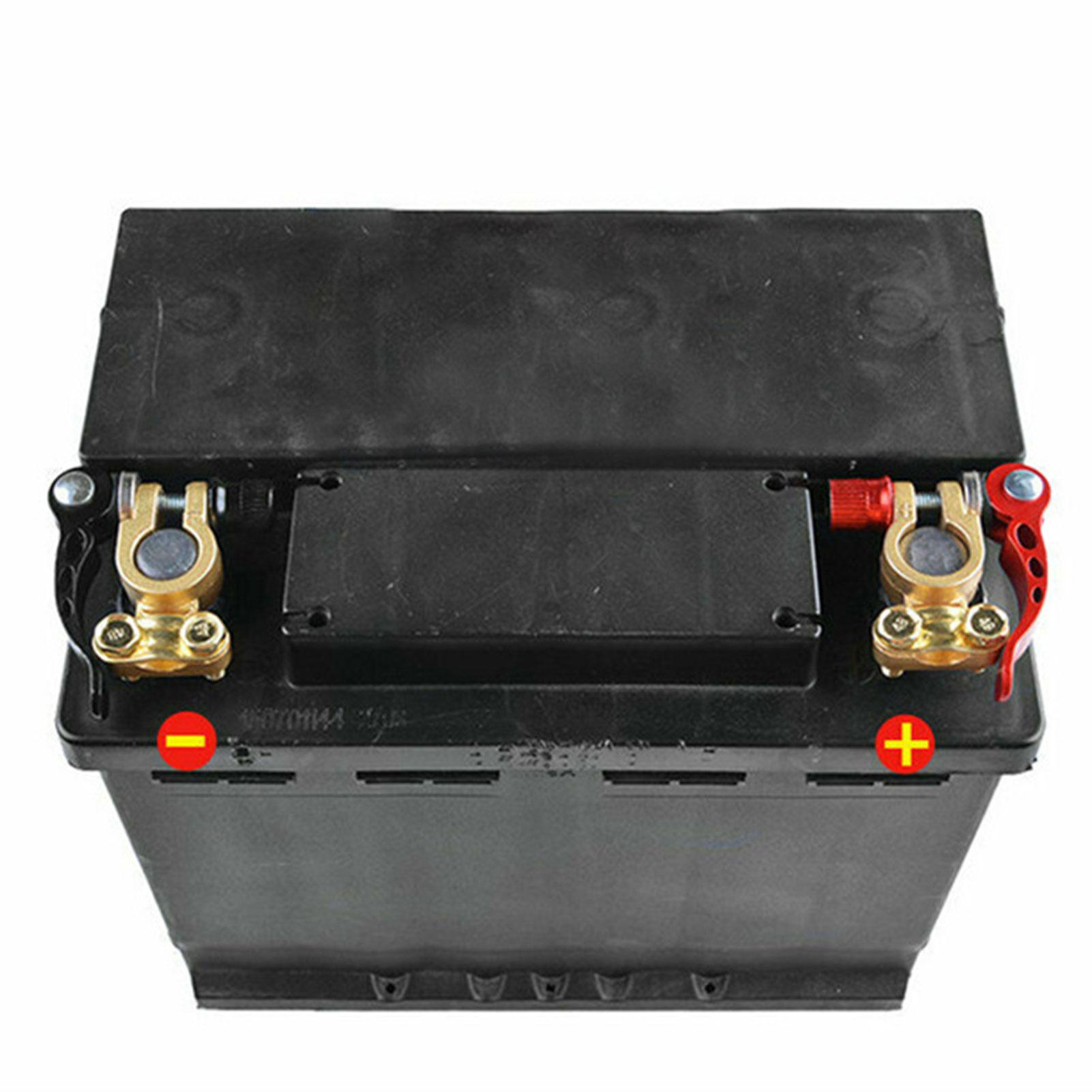 2Pcs Car Battery Terminal Connector Clamp Adjust Disconnect Quick Release Tool with 1Pc Hexagon Wrench