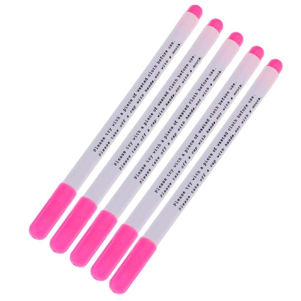 5 Pieces Water Erasable Pen Tailor Vanishing Marker Water Soluble Pen