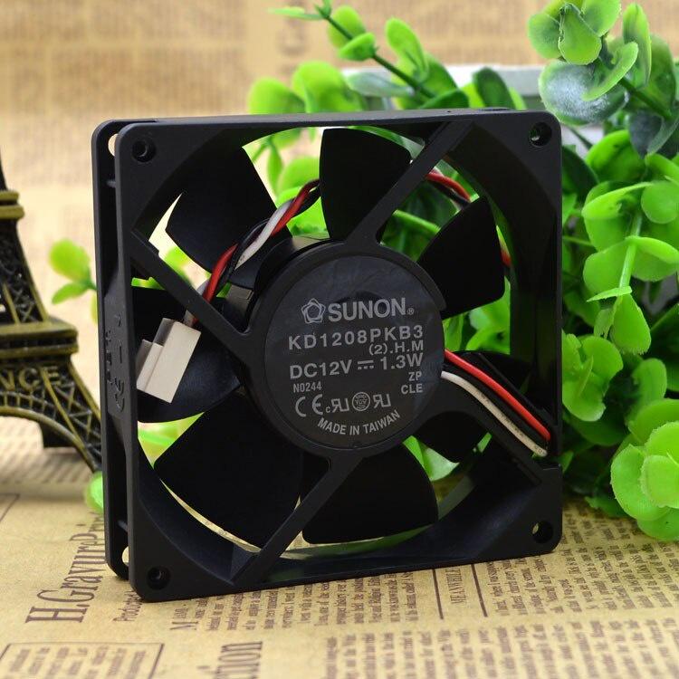 Original For SUNON KD1208PKB3 8020 8cm 12V 1.3W Chassis Silent Fan