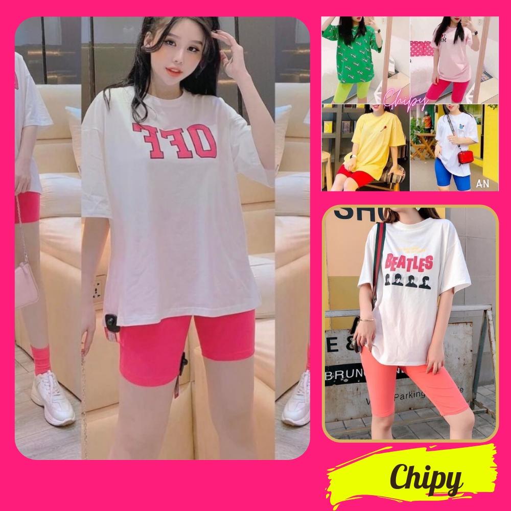 Quần Legging Nữ Lửng Đùi Ngố Thái Nâng Mông Cạp Cao CHIPY Dáng Ôm Dùng Để Tập Gym Hay Phối Áo From Rộng Có Nhiều Màu