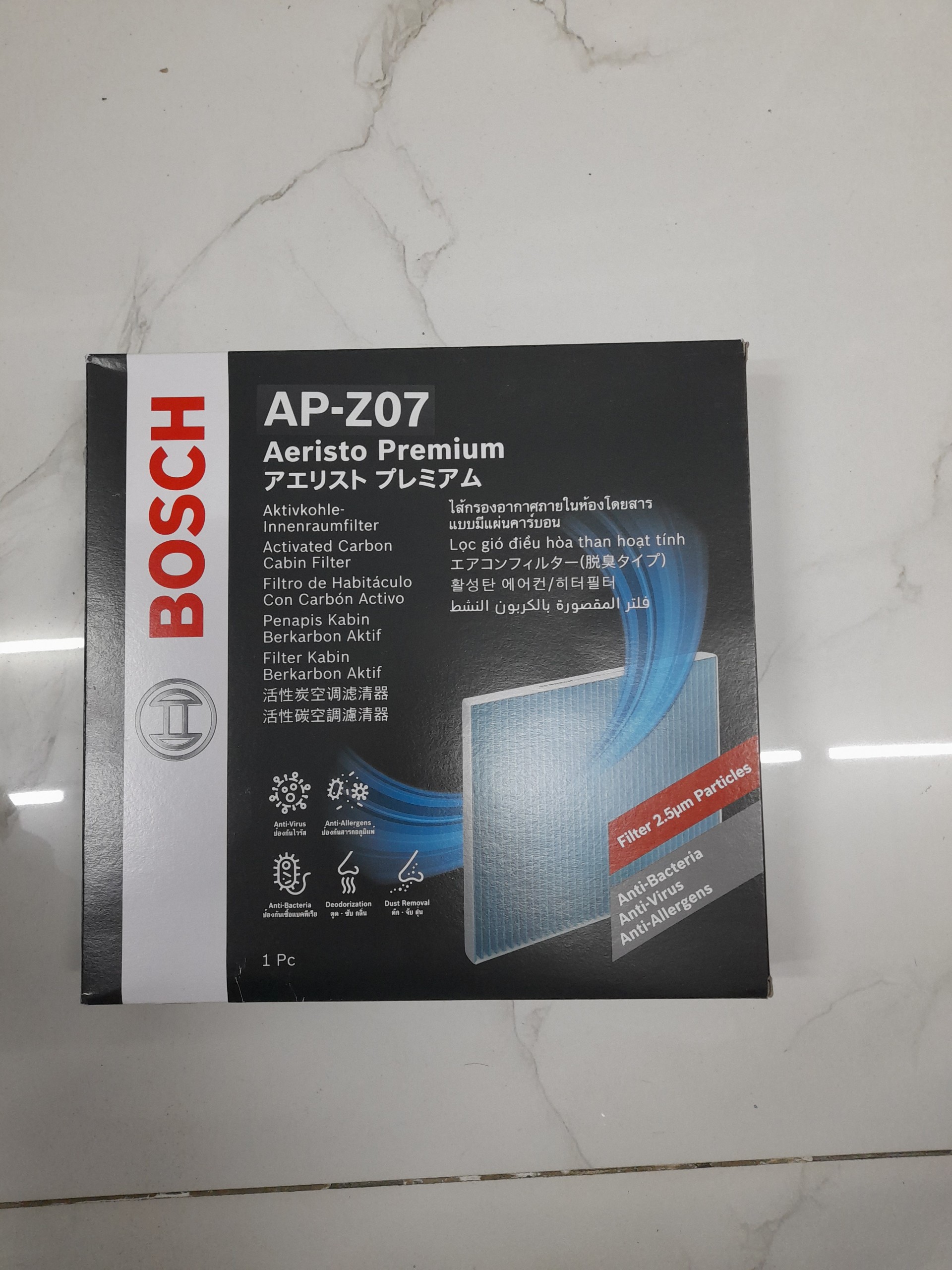 Lọc Gió Máy Lạnh Than Hoạt Tính BOSCH Aeristo Premium AP-Z07, Xe Mazda CX5 / CX5 KF Gen,..