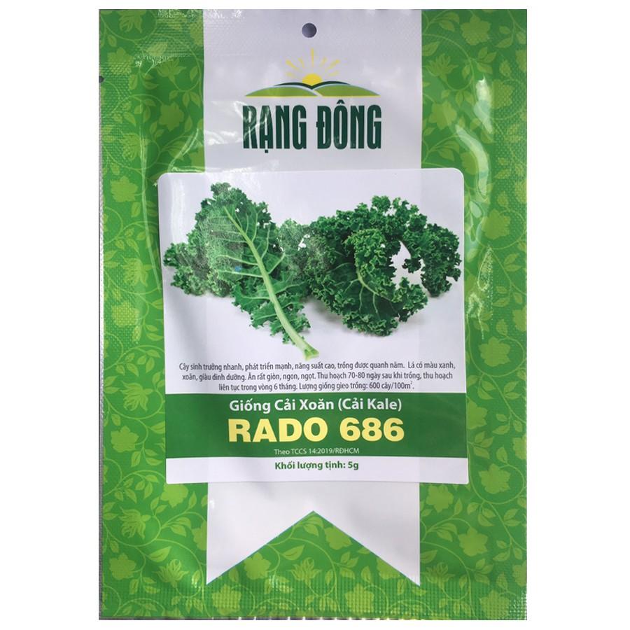 Gói 5 Gram Hạt Giống Cải Xoăn ( Cải Kale ) Rado