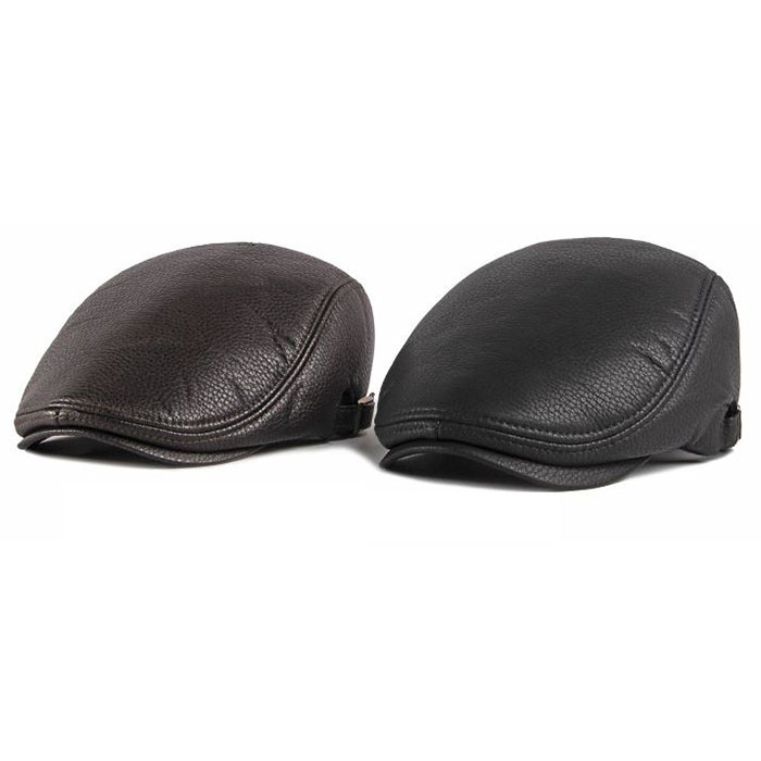 Mũ Nồi Beret Da Cao Cấp MN024 Cho Nam và Nữ Kiểu Dáng Classic Sang Trọng Lịch Lãm