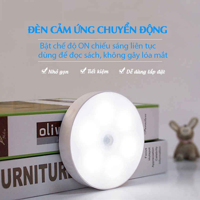 Đèn Led Cảm Biến Chuyển Động Tự Động Sáng Khi Có Người SeaSy SS30 Phiên Bản Pro - Đèn Đêm Thông Minh Không Dây Sạc USB Dung Lượng 700 mAh, Gắn Tủ Quần Áo, Hành Lang, Cầu Thang - Hàng Chính Hãng