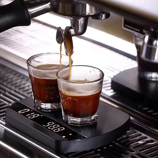 Cân điện tử Felicita Arc cho pha chế cà phê espresso đồ uống có đếm giờ pin sạc