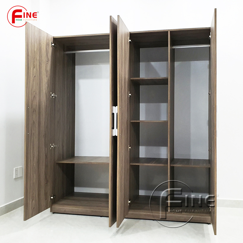 Tủ Quần Áo Gia Đình Cao Cấp FINE FT222F (180cm x 200cm) Kiểu dáng tủ hiện đại sang trọng