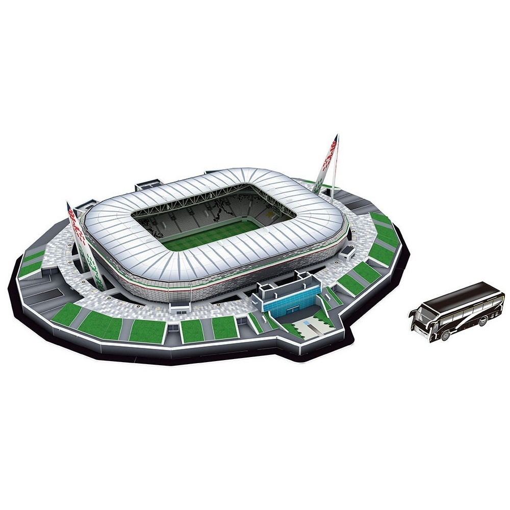 Đồ chơi lắp ráp Giấy 3D Mô hình Sân vận động Allianz Stadium Juventus - Tặng kèm đèn LED