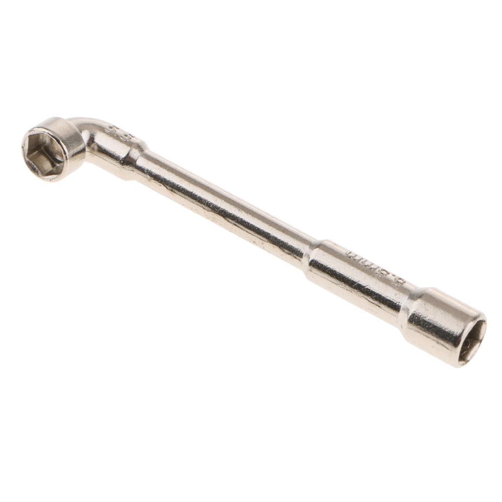 5.5mm Metric L Shaped Angled Hex Socket Wrench Chrome Plated, Silver