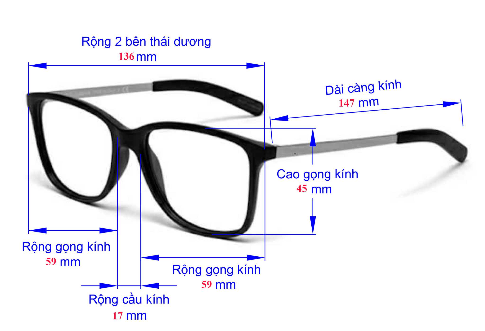 Gọng kính cận Nam Nữ cao cấp, gọng kính cận nhựa lõi kim loại cao cấp- Kính mắt Pro