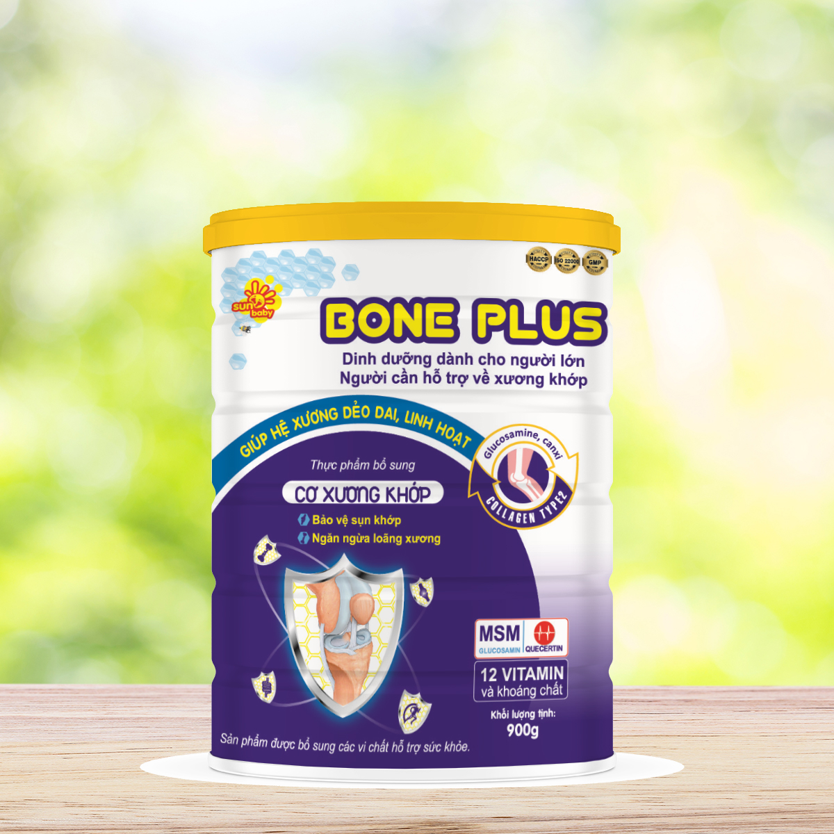 Sữa bột Sunbaby Bone Plus dành cho người lớn người cần hỗ trợ về xương (900g) SBL113