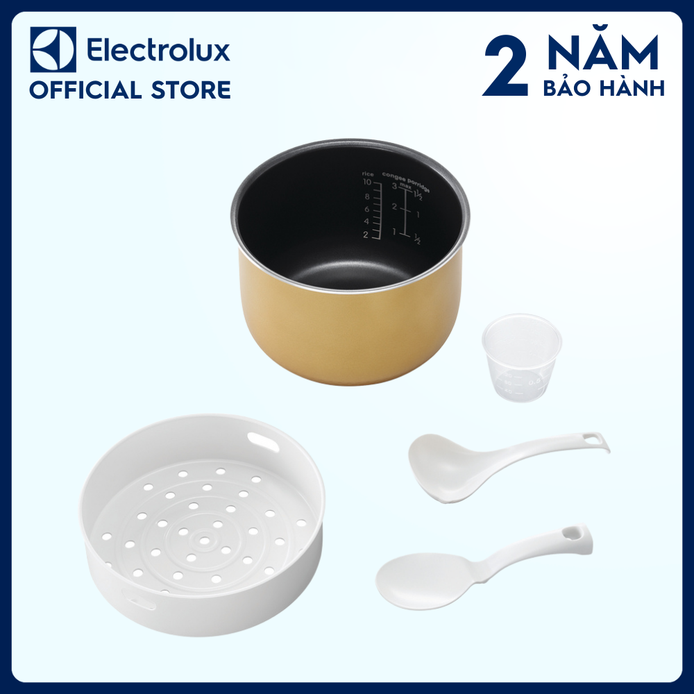 Nồi cơm điện Electrolux 1.8L E7RC1-650K - Màu đen - Nhiều chương trình nấu đa dạng - Bảo hành 2 năm toàn quốc [Hàng chính hãng].