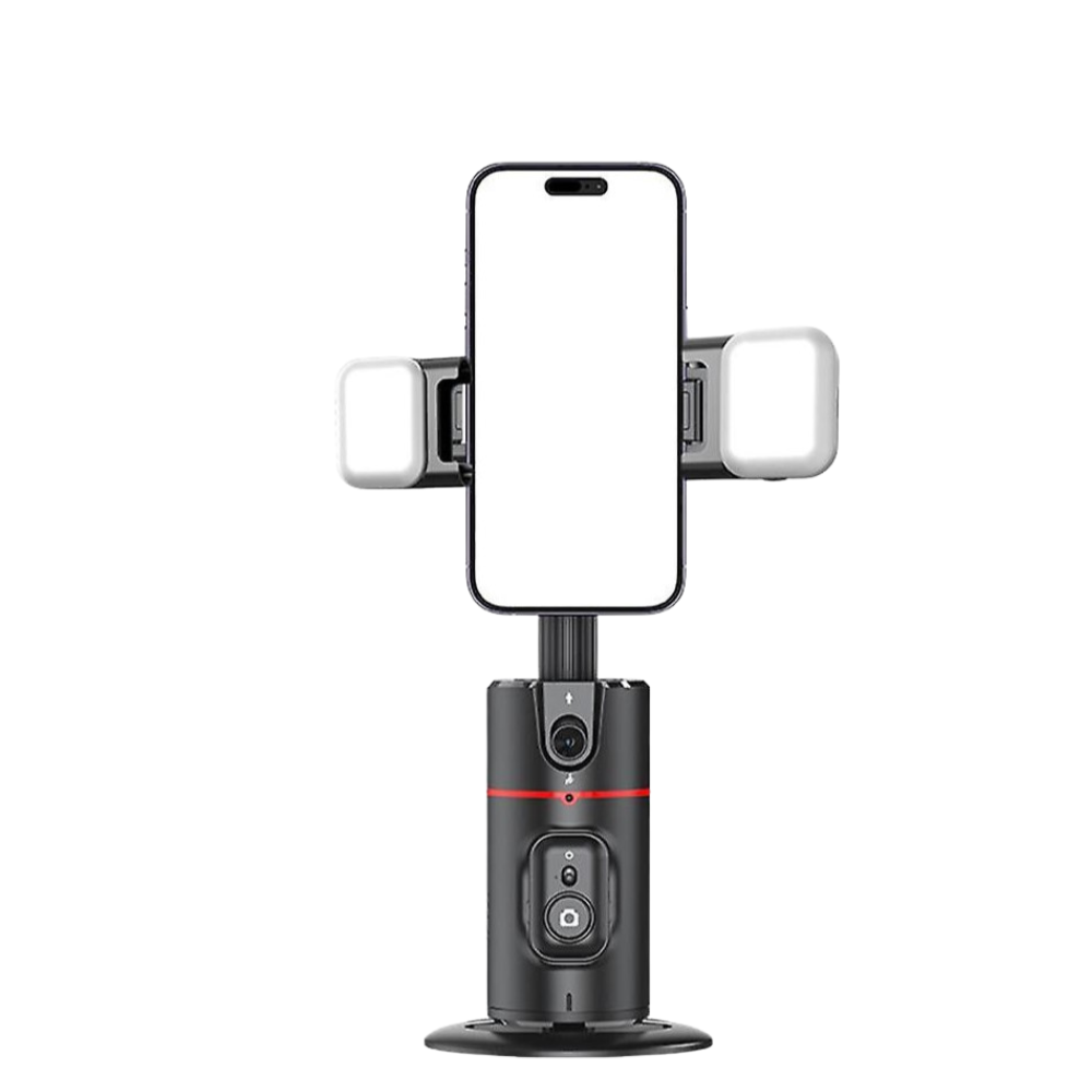 [Kèm Remote + Đèn] gimbal điện thoại p02 xoay 360 độ - Phụ kiện quay chụp tự động có điều khiển từ xa gimbal - Hàng chính hãng