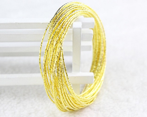 Combo Bộ 7 Vòng Ximen Mạ Vàng 18k, Không Khóa, Cỡ Ni 4,5 ; 5,5 ; 6,5, Chạm khắc tinh tế, Kèm túi đựng chất liệu Nhung Gấm, Phù hợp đeo hoặc làm quà tặng, …