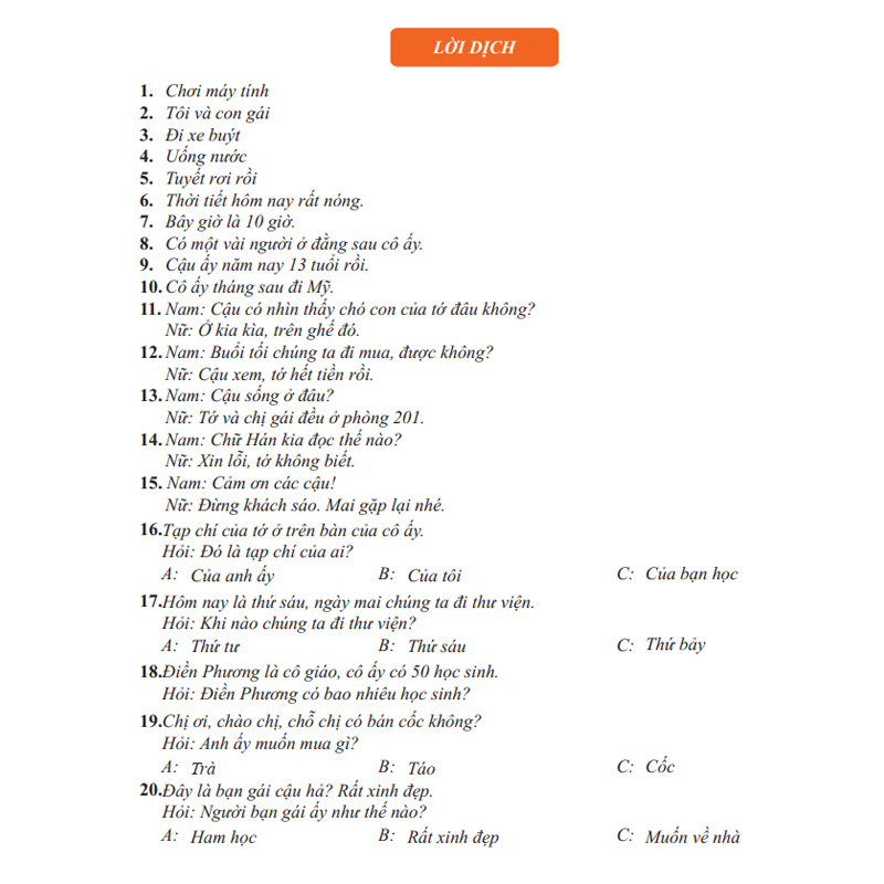 Sách - Giáo Trình Chinh Phục HSK 1 và HSK 2 - Luyện Thi HSK/HSKK - (Bài tập - Đáp án - Giải thích) - Phạm Dương Châu