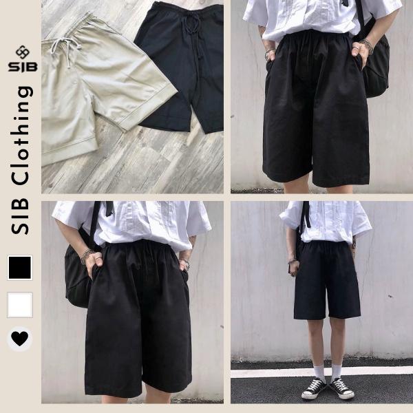 Quần short nam nữ SIB Clothing chất kaki unisex ống rộng SIB022