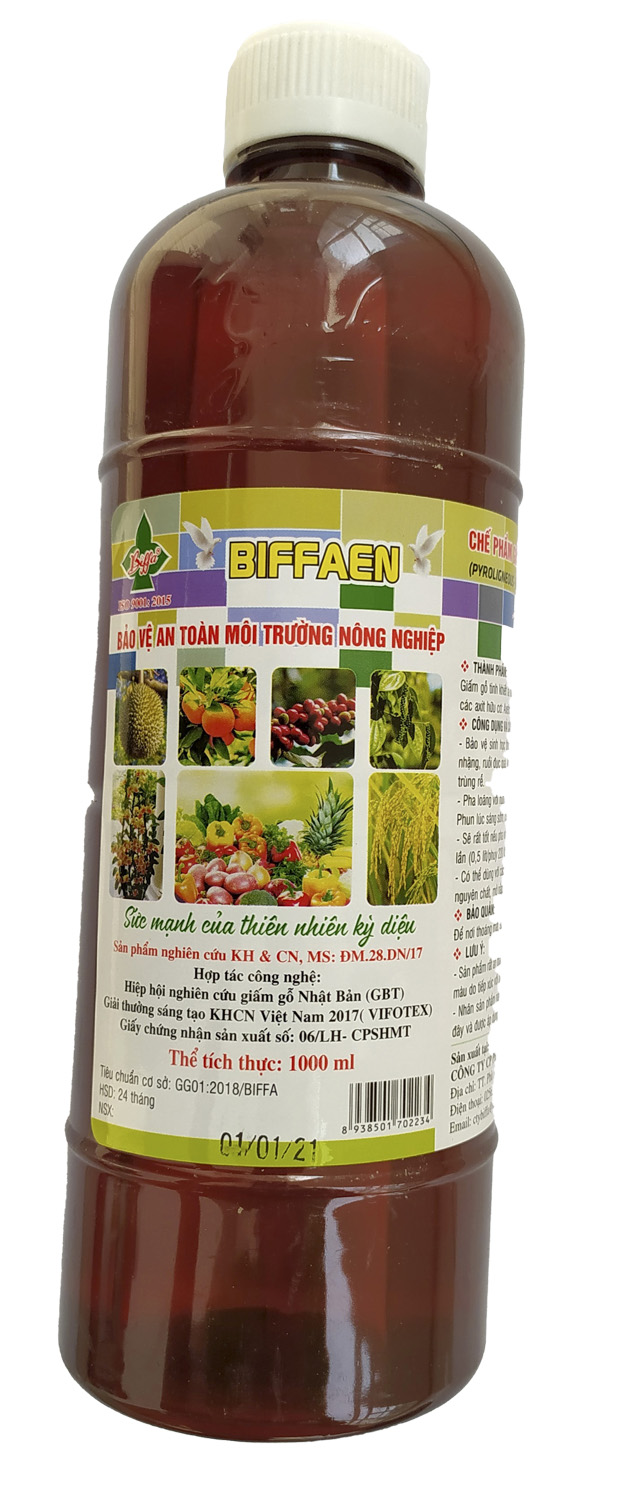 Giấm gỗ nguyên chất Biffaen, dùng xua đuổi côn trùng, bọ trĩ, vệ sinh nhà nuôi chim yến