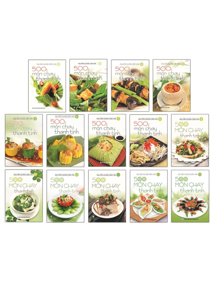 Combo 14 Cuốn: 500 Món Chay Thanh Tịnh (Tập 1-Tập 14) (VT)