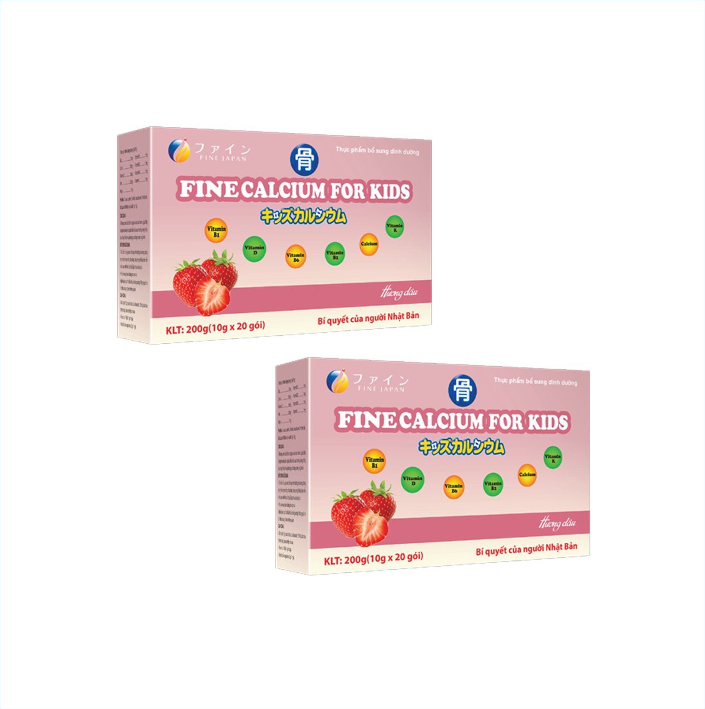 Combo 2 hộp Bột Canxi Fine Japan - FINE CALCIUM FOR KIDS