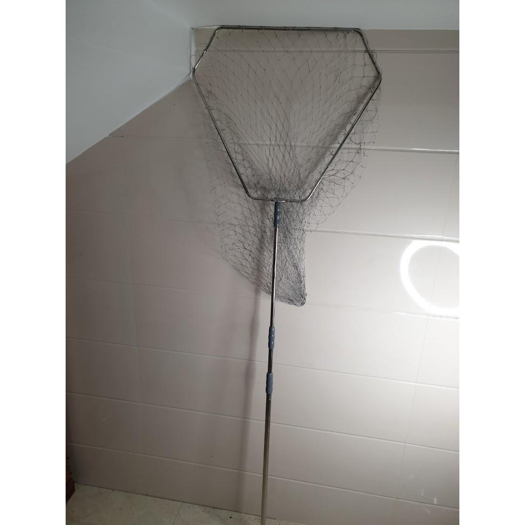 Vợt cá cao cấp khung cán inox chất lượng cao, chuyên dùng cho săn hàng.vợt cá inox