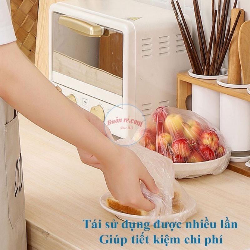 Set 100 màng bọc thực phẩm túi gấu co giãn tái sử dụng