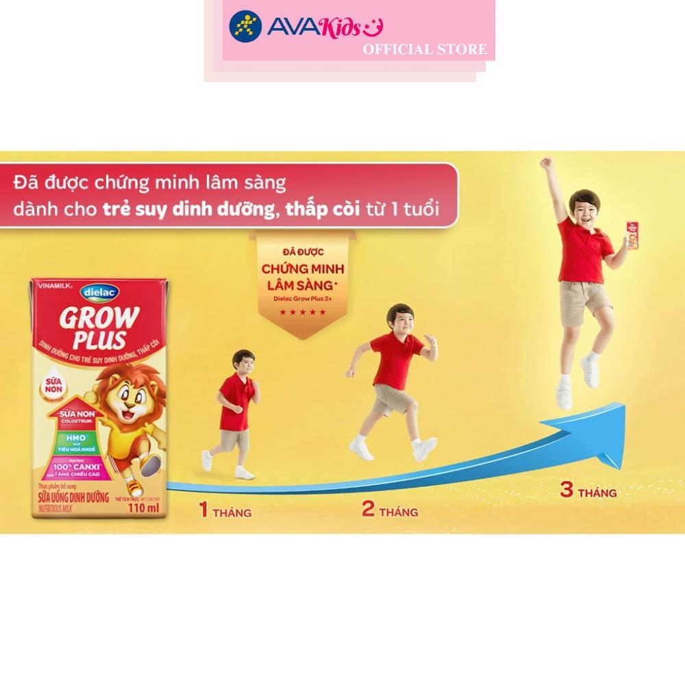 Thùng 48 hộp sữa non pha sẵn Dielac Grow Plus 110 ml (từ 1 tuổi)