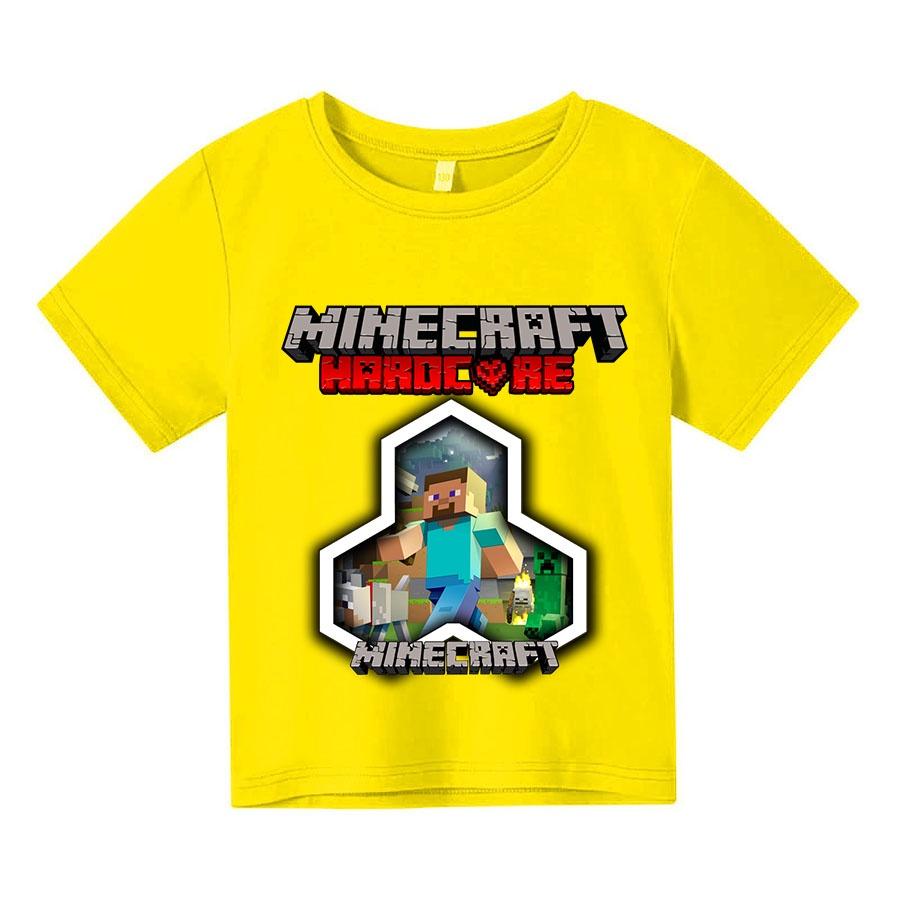 Áo thun trẻ em minecraft 2 Có size người lớn, King Cotton