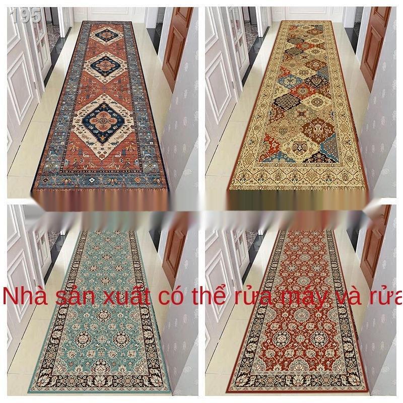 Thảm lối vào hành lang đi retro phòng ngủ khách chăn trải bàn cà phê dày chống trượt