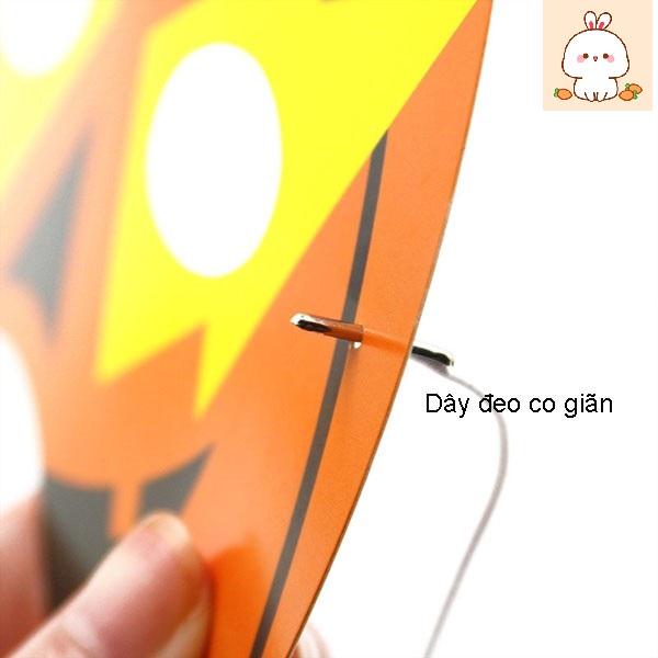 Mặt Nạ Hóa Trang Chủ đề Halloween cho bé mầm non eva (có dây đeo)