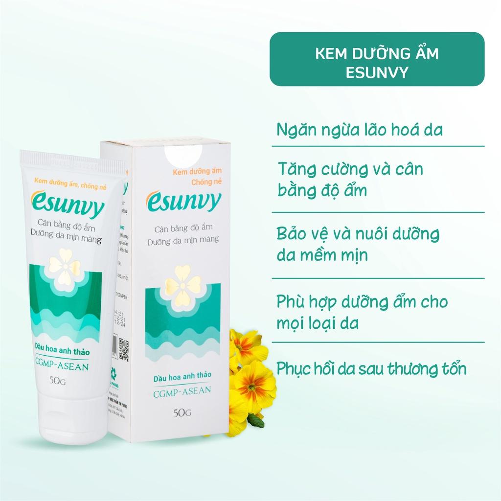 Kem Dưỡng Ẩm, Chống Nẻ Esunvy Tăng Cường Độ Ẩm, Làm Mềm Da An Toàn Dịu Nhẹ 30g/ 50g