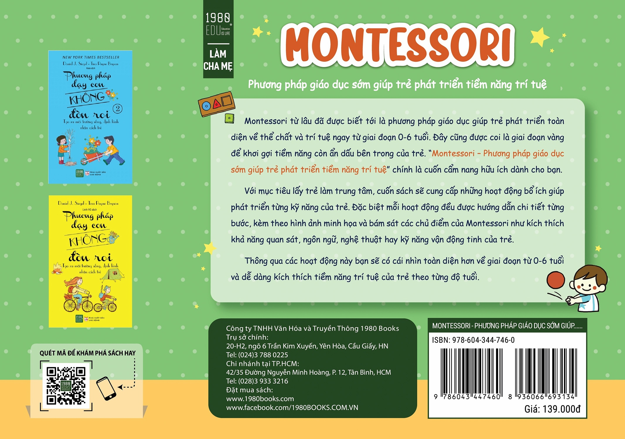 Sách - Montessori: Phương pháp giáo dục sớm giúp trẻ phát triển tiềm năng trí tuệ - BETH WOOD