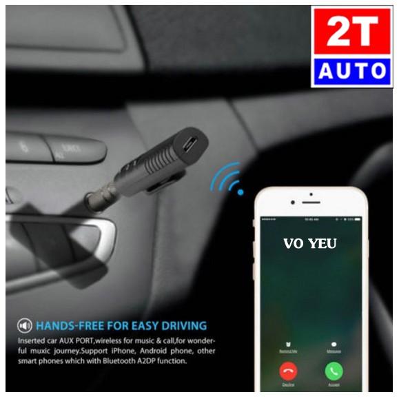 Thiết bị adapter kết nối Bluetooth cho xe hơi, điện thoại rảnh tay, nghe nhạc không dây: SKU:317