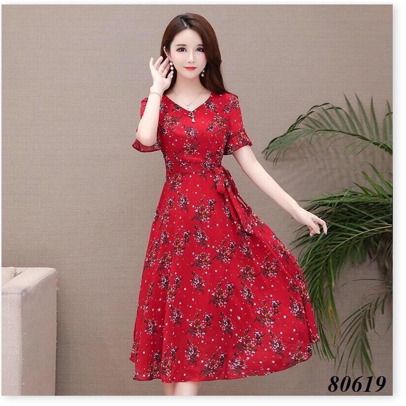 Đầm voan chiffon hoa nhí cực đẹp