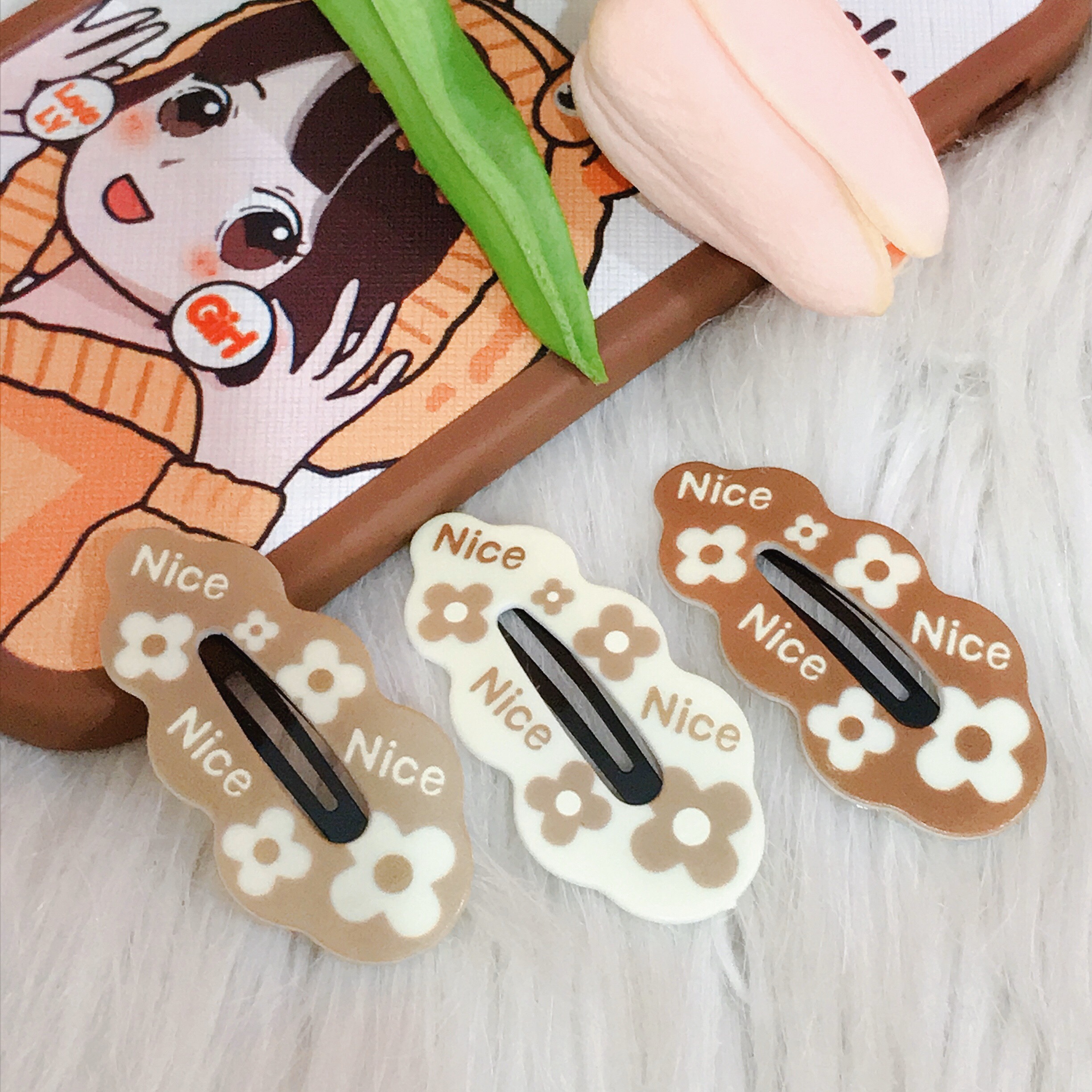 Set 3 Cái Kẹp Tóc Mái Dễ Thương Phong Cách Hàn quốc - Kẹp Tóc Nữ Mới