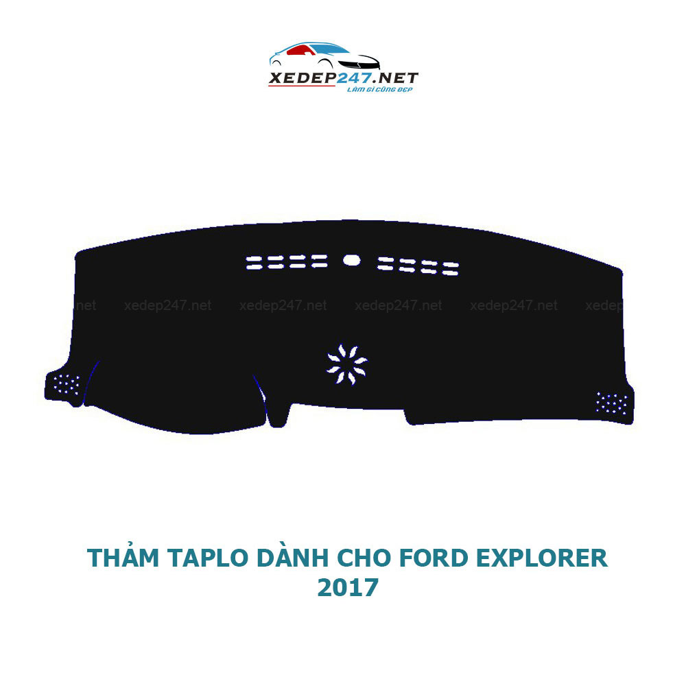 Thảm Taplo dành cho xe Ford Explorer 2017 có loa chất liệu Nhung, da Carbon, da vân gỗ