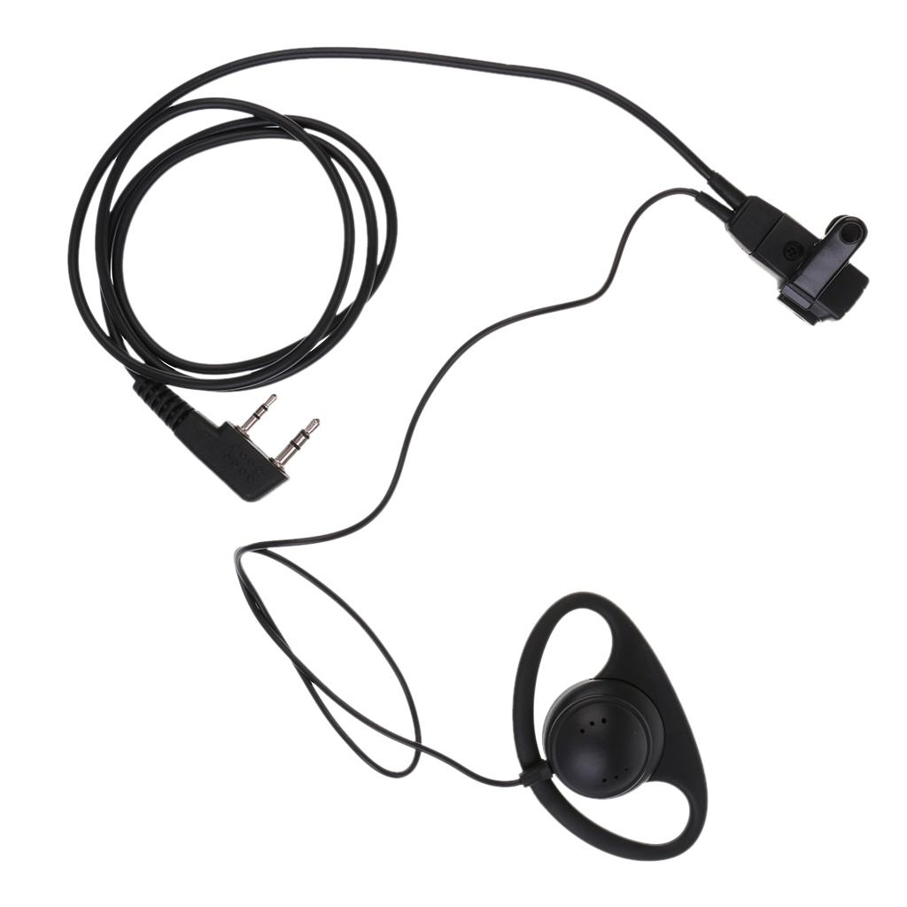 2-Pin Walkie Talkie Earpiece – Two Way Radio Earpiece - Compatible with Walkie Talkie Headset Brands