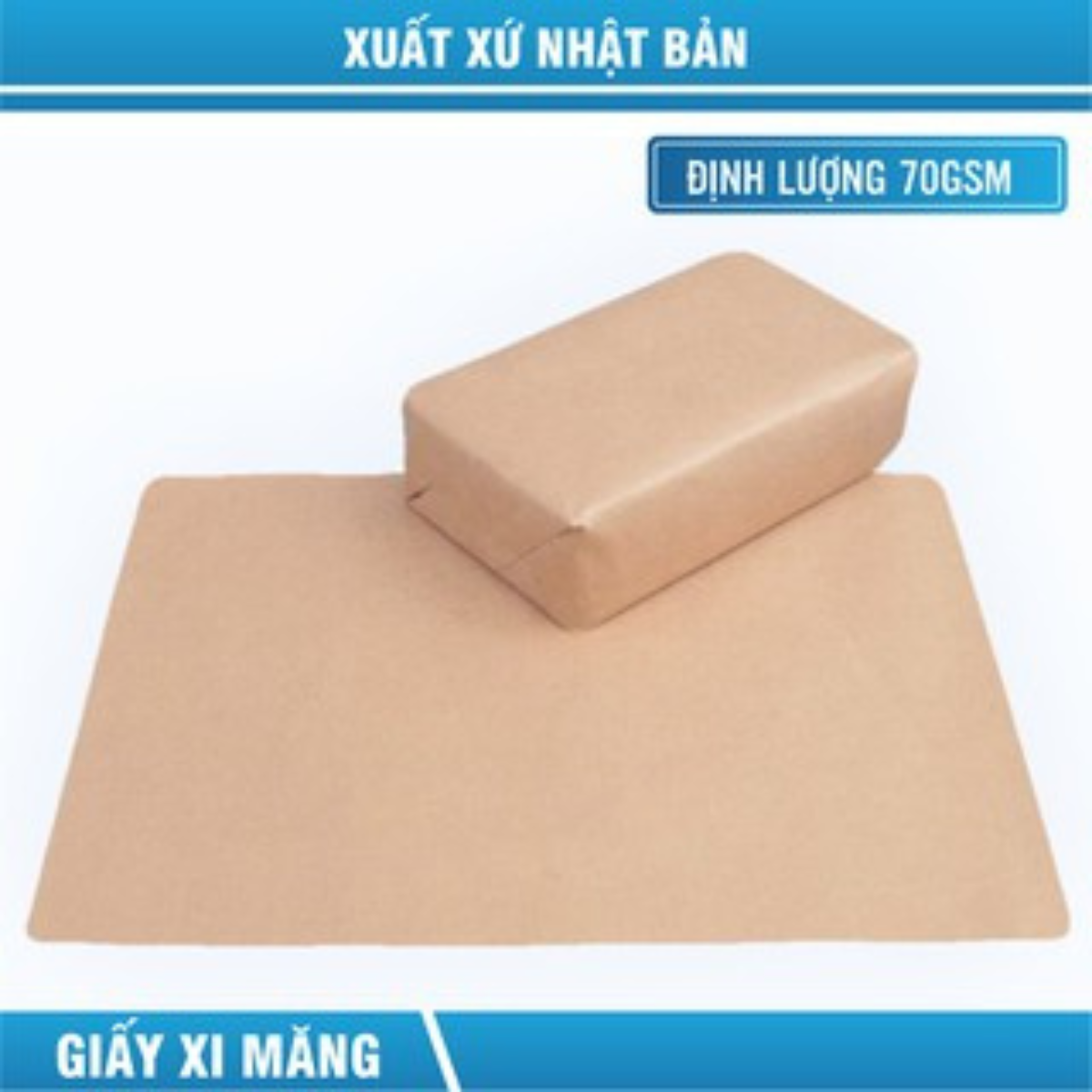 Giấy xi măng 50 tấm giấy Kraft gói hàng kích thước 72 x 102 cm