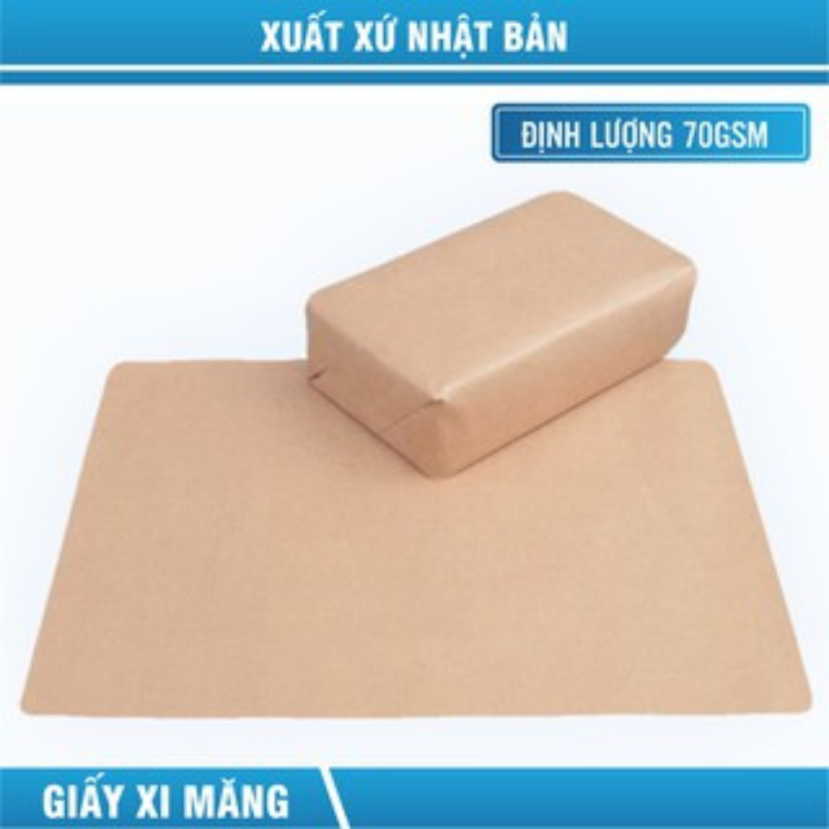 Giấy xi măng 20 tấm giấy Kraft (xi măng) gói hàng kích thước 72 x 102 cm