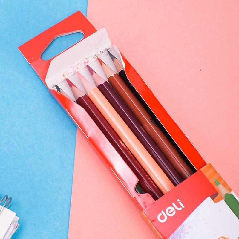 Hộp Bút Chì Màu 2 Đầu 12 Màu - Colorun - Deli C00500