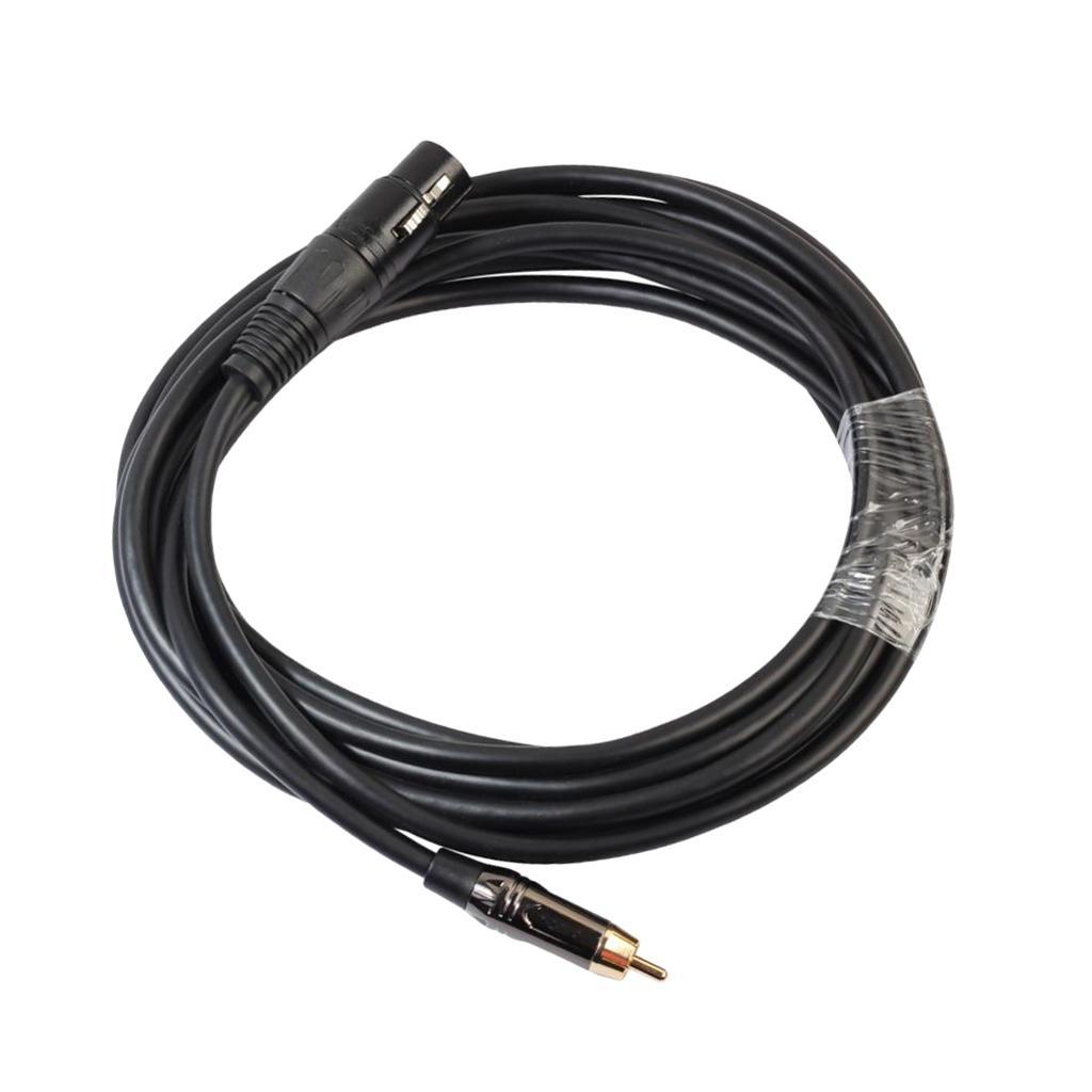RCA Male to XLR Female Audio Cable Microphone Adapter Wire